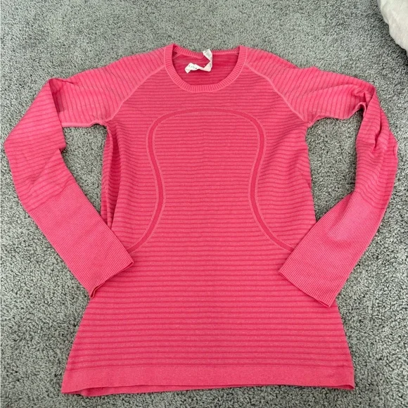 Lululemon  swiftly tech Coral Long Sleeve Top - Picture 11 of 16